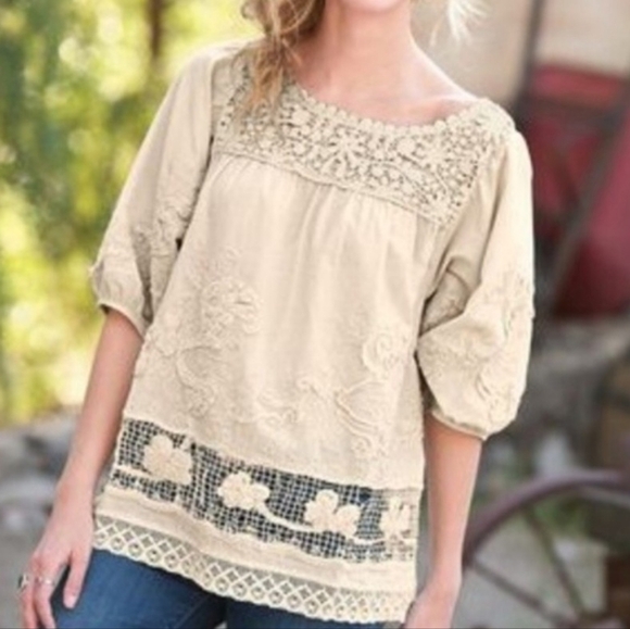 Sundance boho Ophelia top. - Picture 1 of 14
